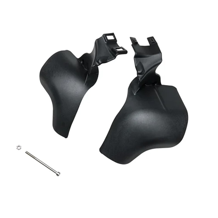 【熱対策】 ミッドフレームエアデフレクター ブラック