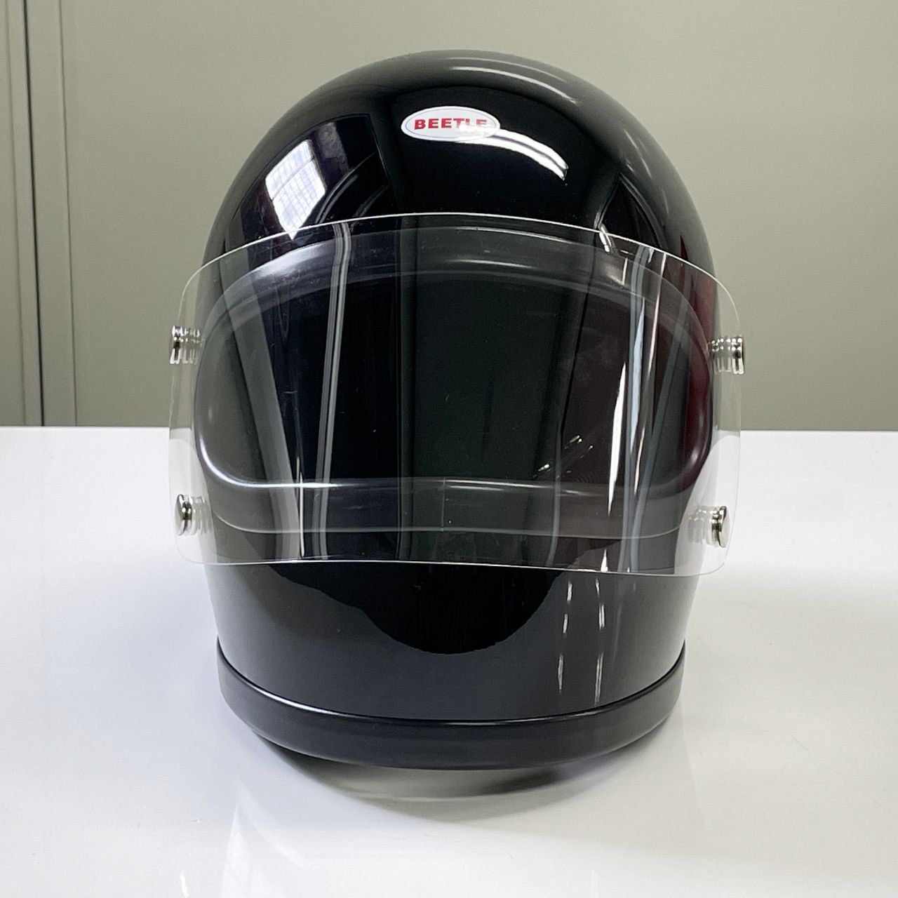 BEETLE STR 極小フルフェイスヘルメット ブラック(ブラックダブルストラップ)