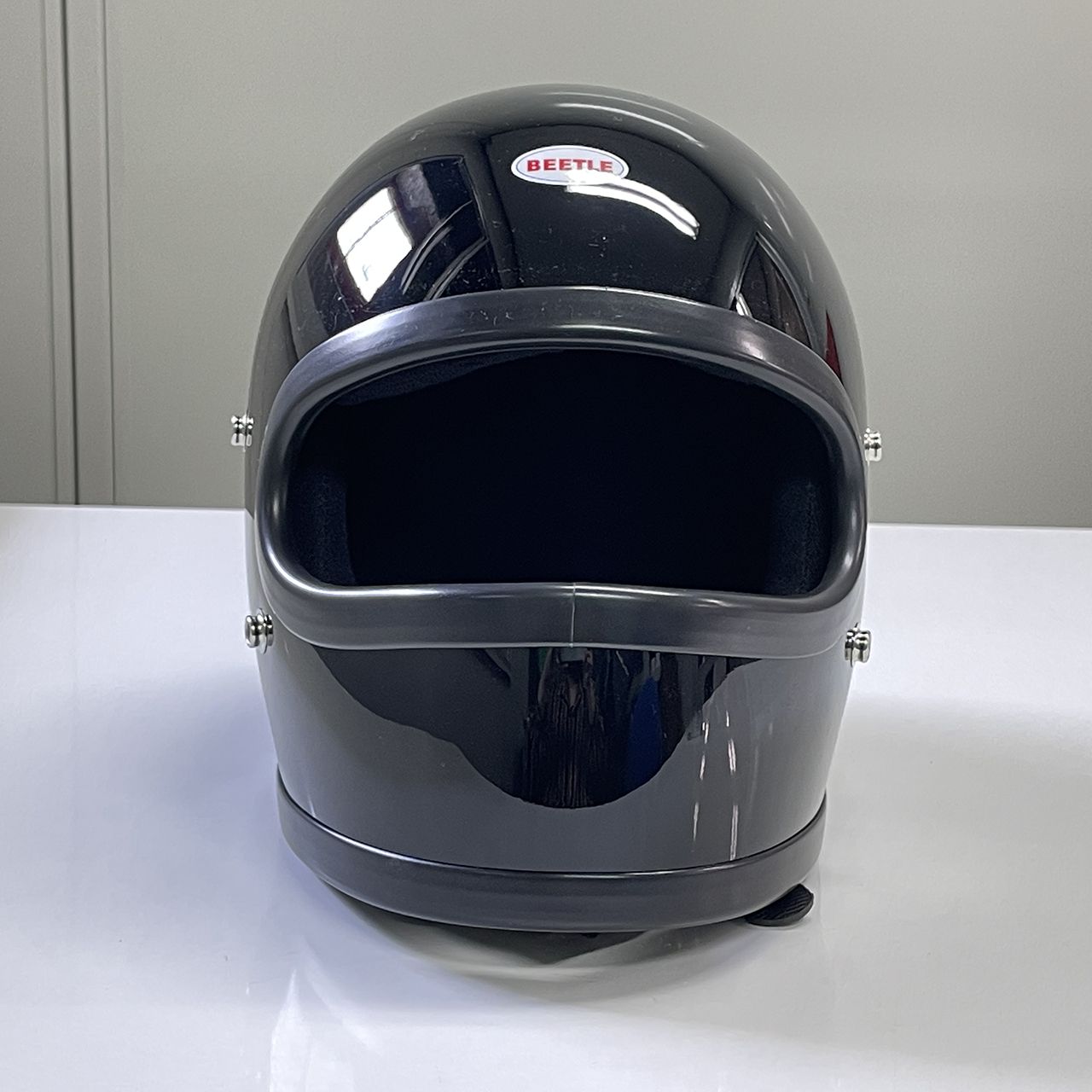 BEETLE STR 極小フルフェイスヘルメット ブラック(ブラックダブルストラップ)