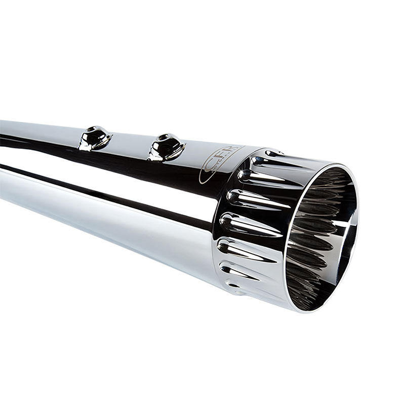 4.5インチ スリップオンマフラー クローム （ダブルフルートチップ）