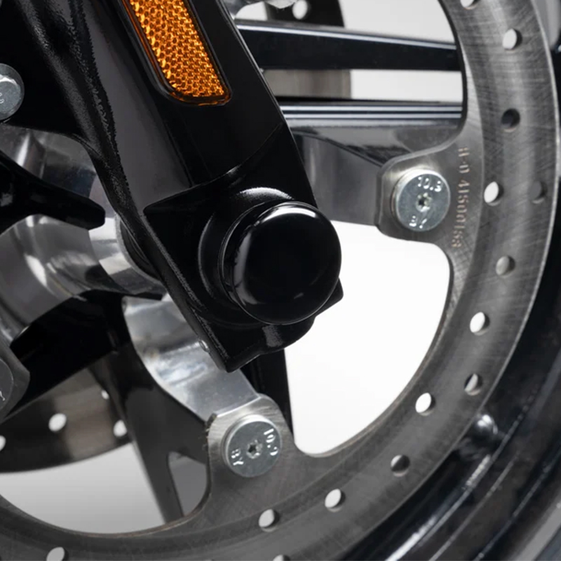 フロントアクスルナットカバー グロスブラック