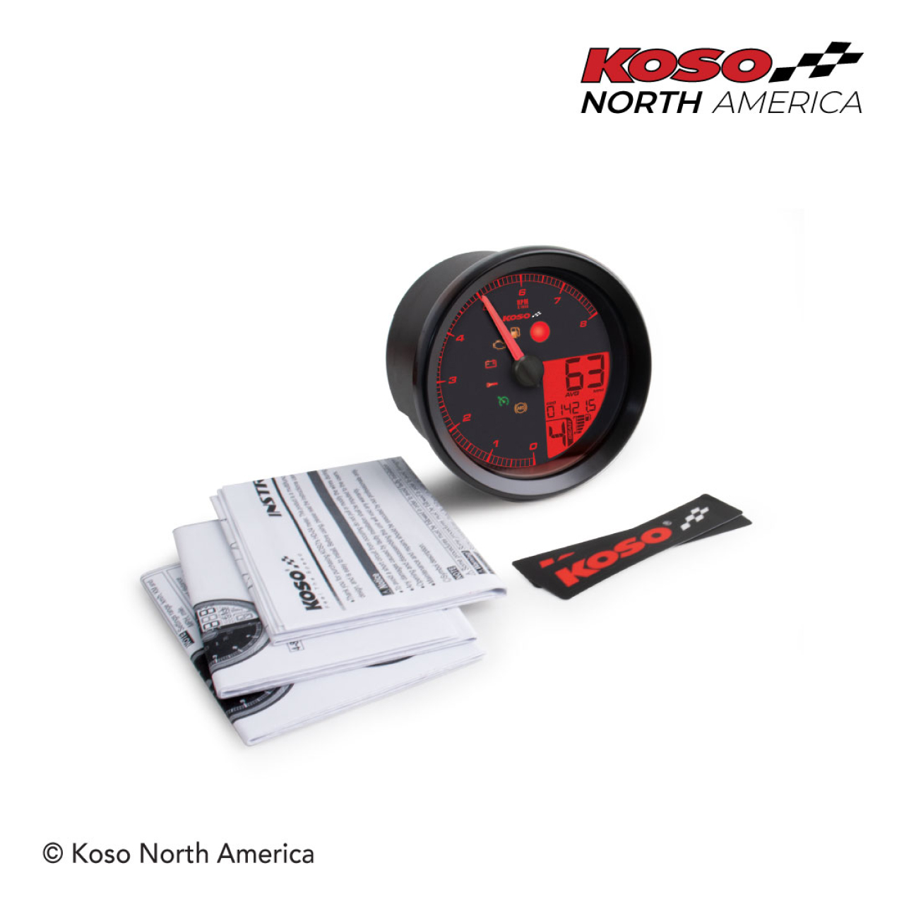 LCDカラーチェンジスピード・タコメーター ブラック