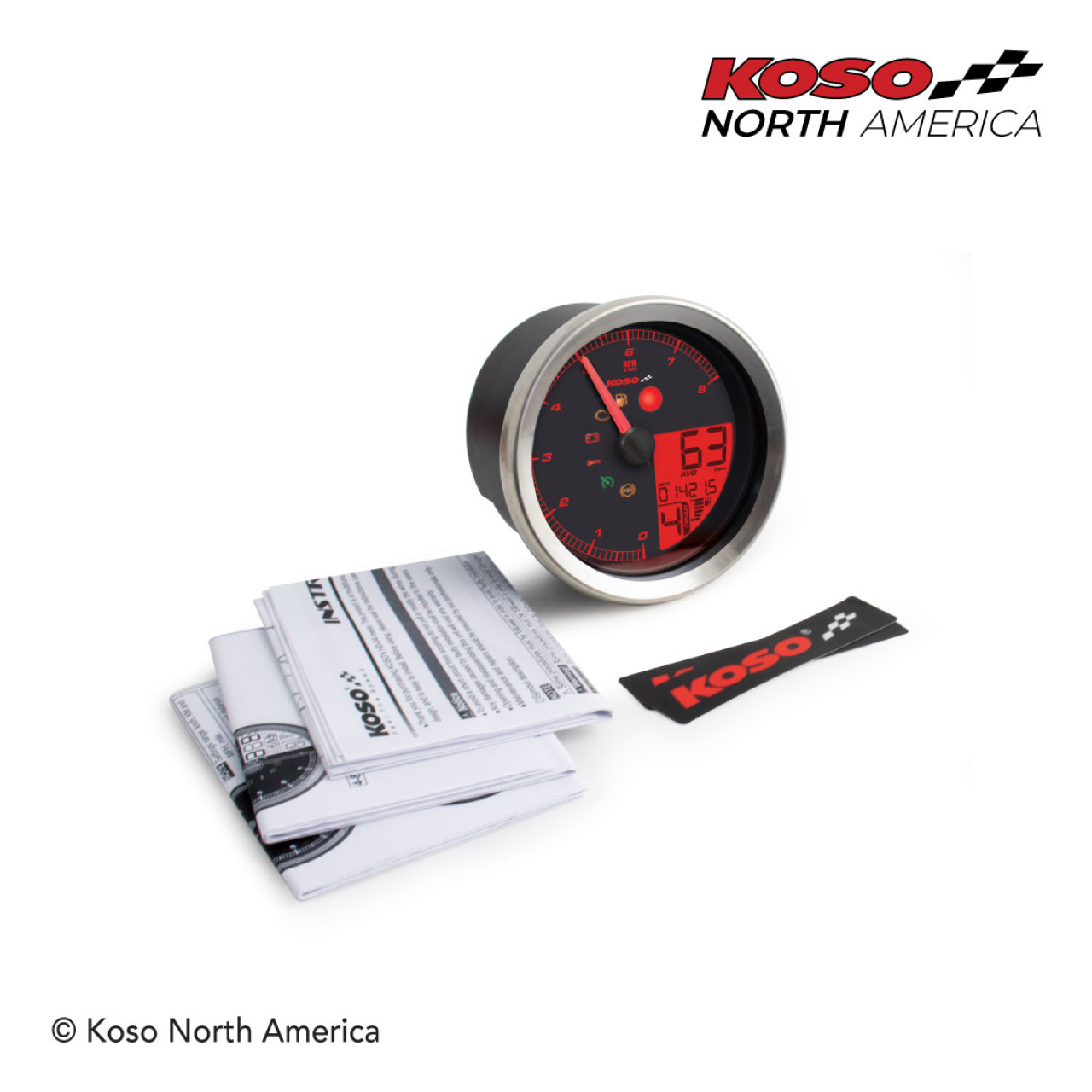 LCDカラーチェンジスピード・タコメーター シルバー