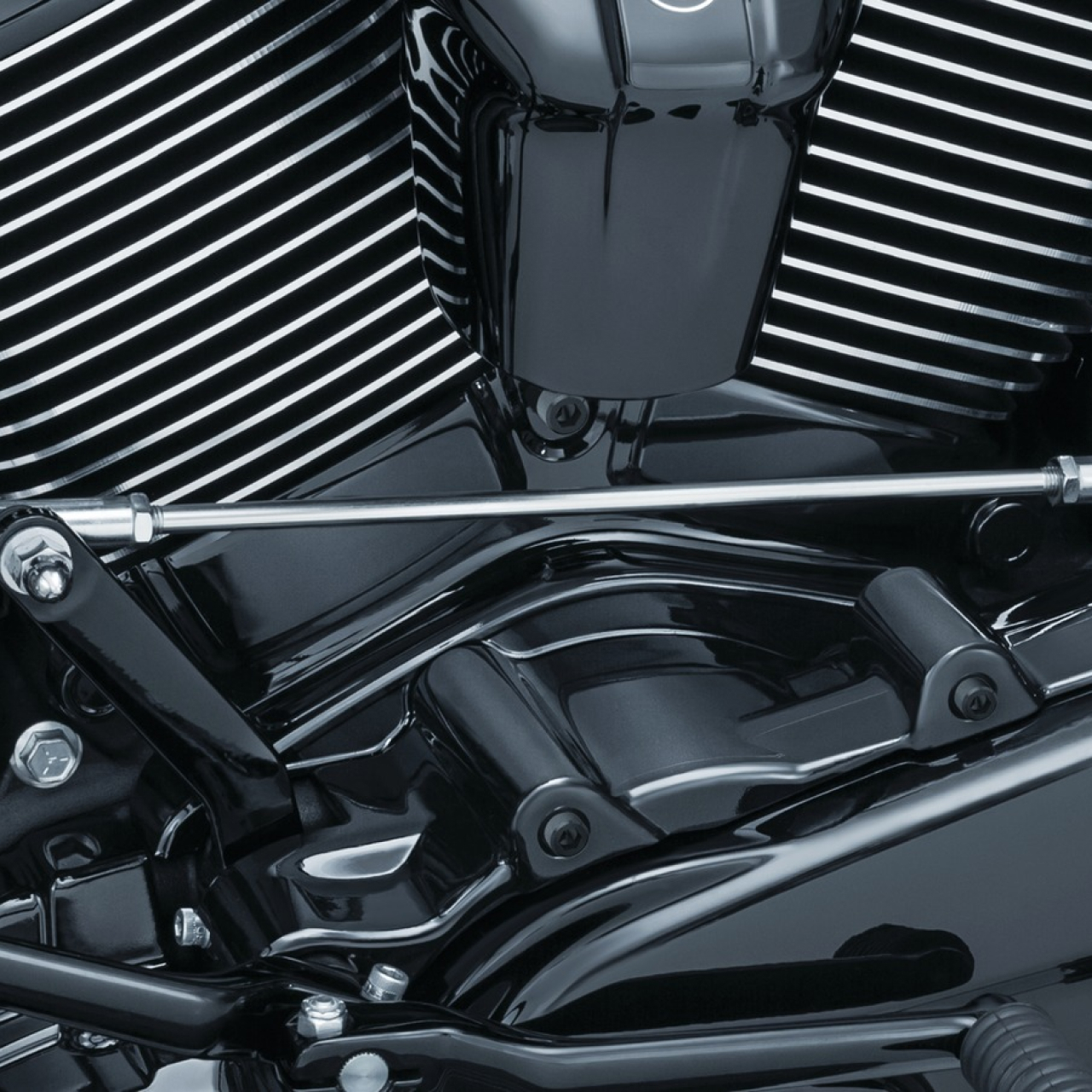 シリンダーベースカバー グロスブラック