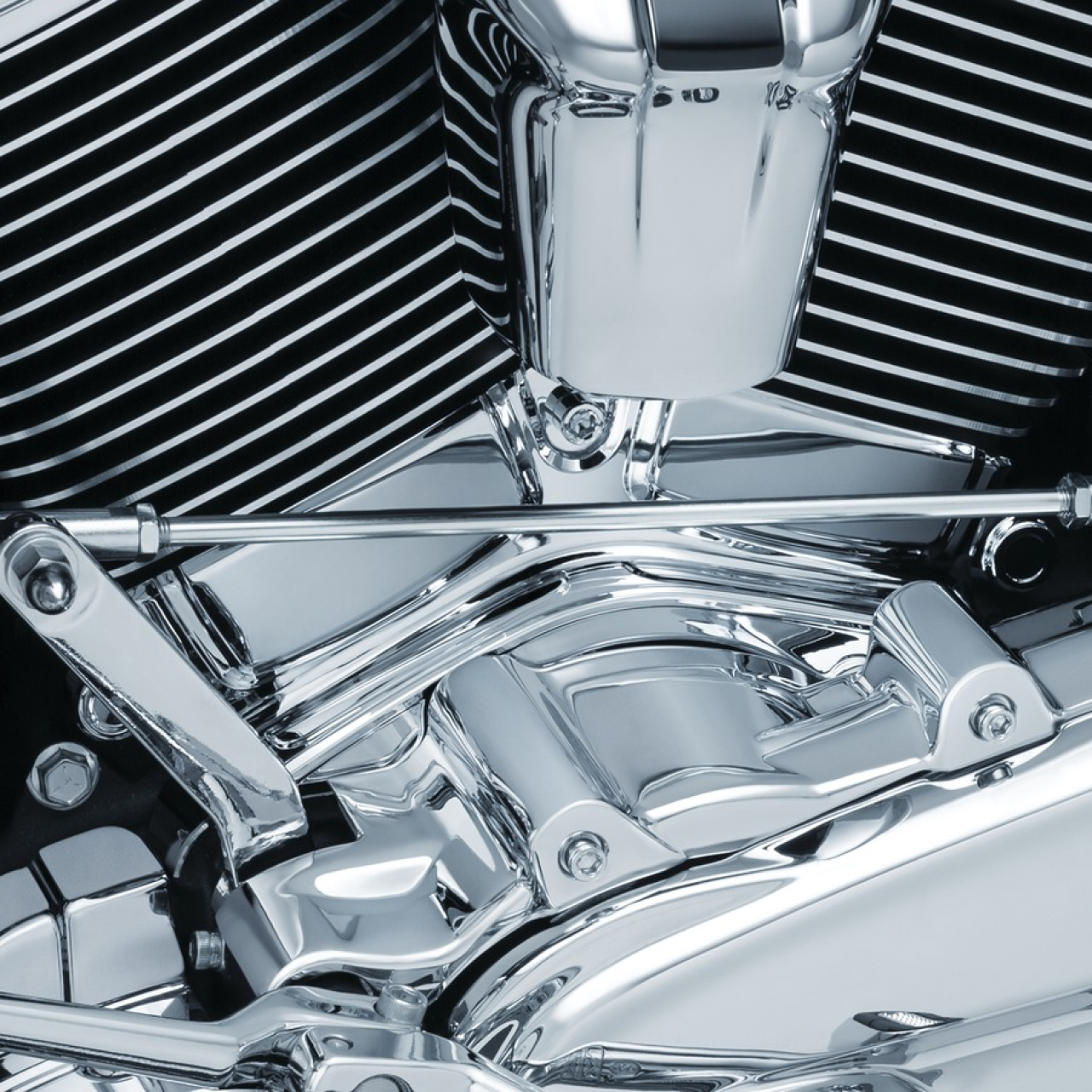 シリンダーベースカバー クローム