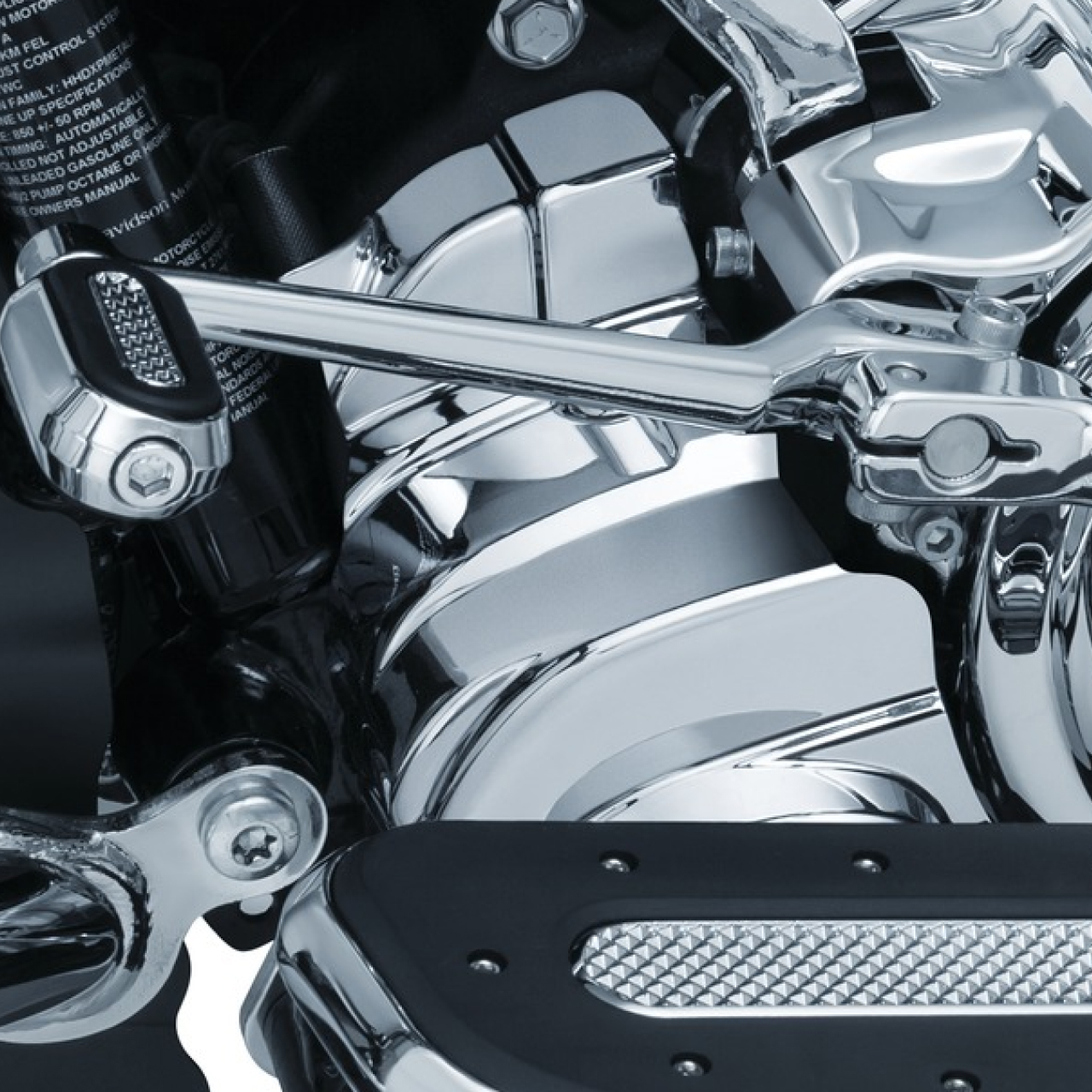 ロワーフロントエンジンカバー クローム