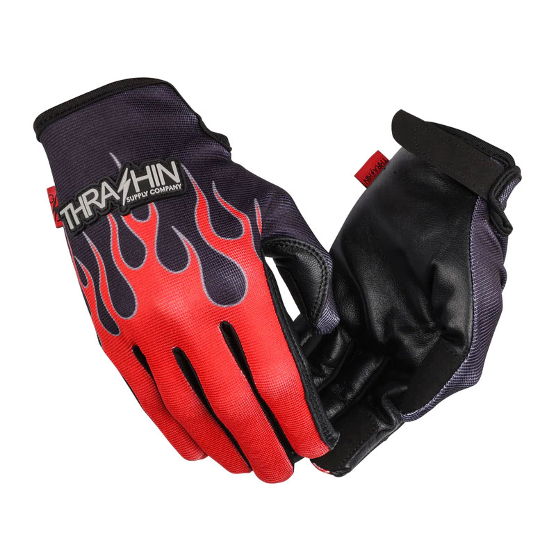 ステルスグローブ レザーパーム フレイム レッド