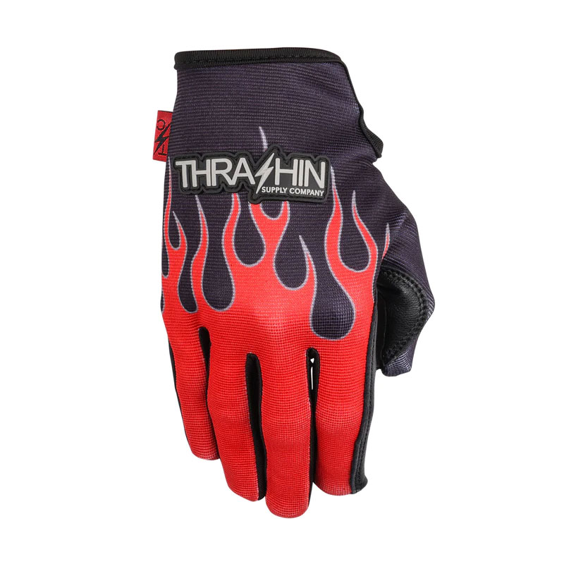 ステルスグローブ レザーパーム フレイム レッド