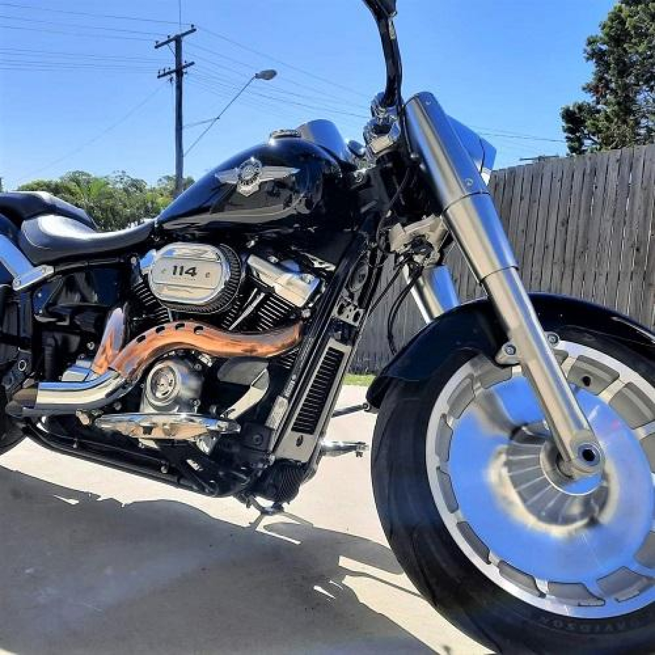 【クリスマスセール】カットバック フルエキゾースト クローム/カッパー