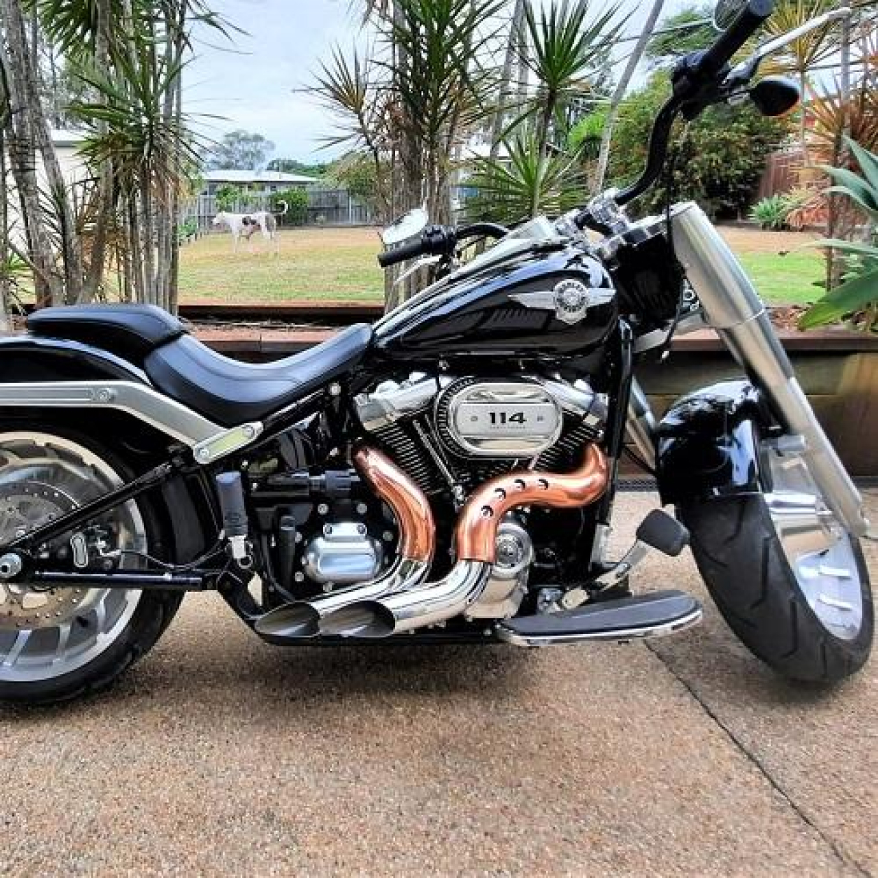 【クリスマスセール】カットバック フルエキゾースト クローム/カッパー