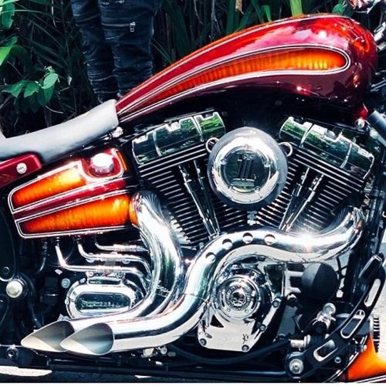 【クリスマスセール】カットバック フルエキゾースト クローム/クローム