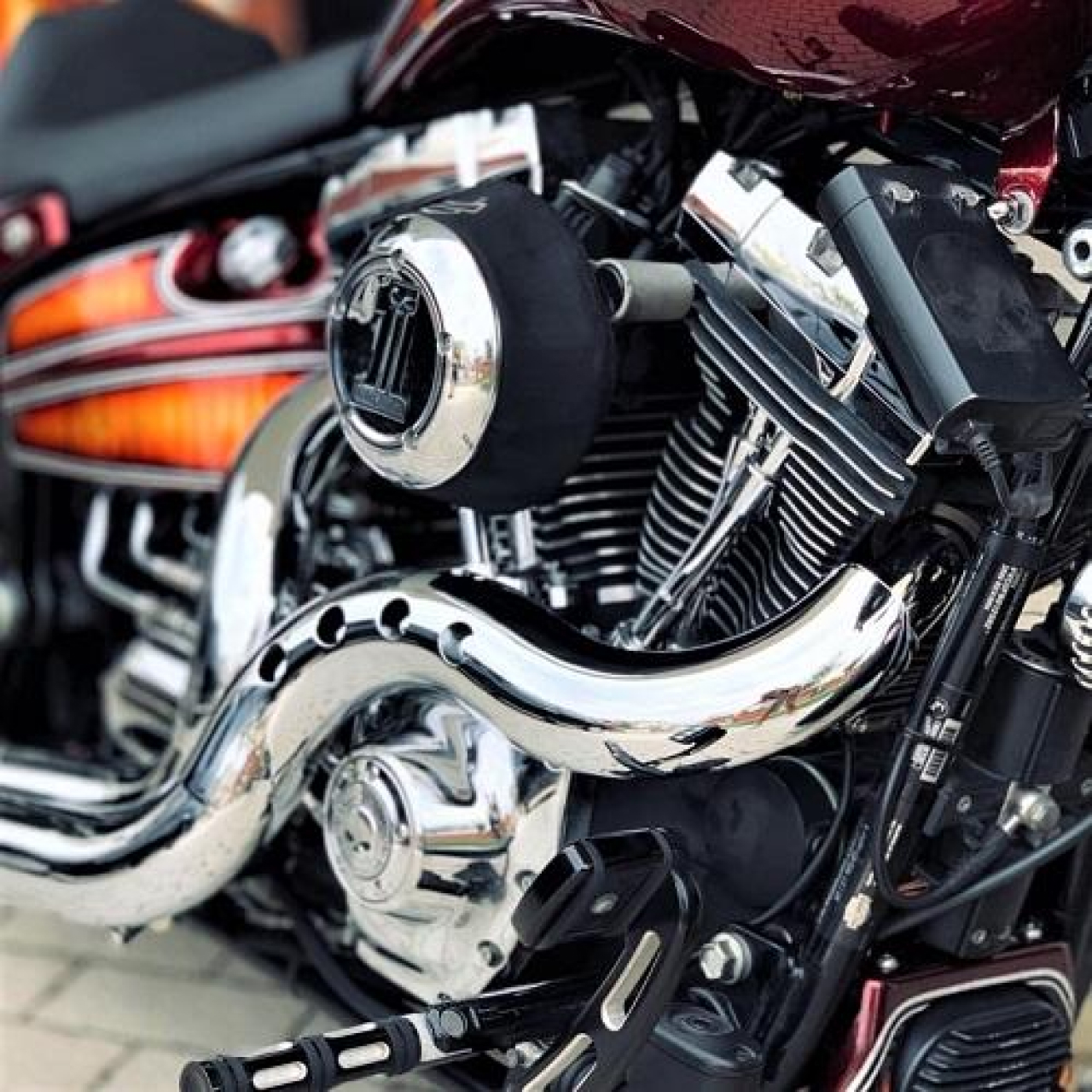 【クリスマスセール】カットバック フルエキゾースト クローム/クローム