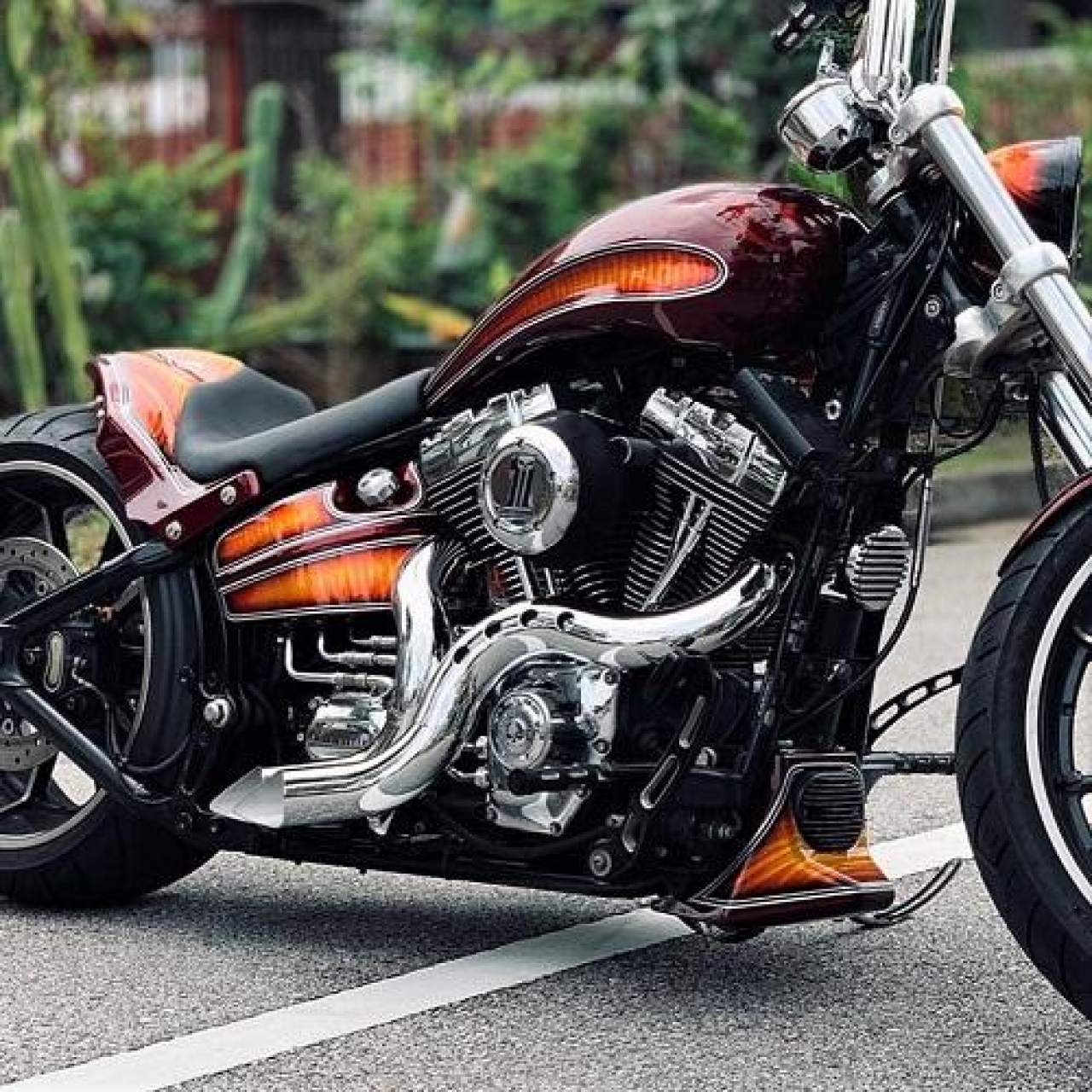 【クリスマスセール】カットバック フルエキゾースト クローム/クローム