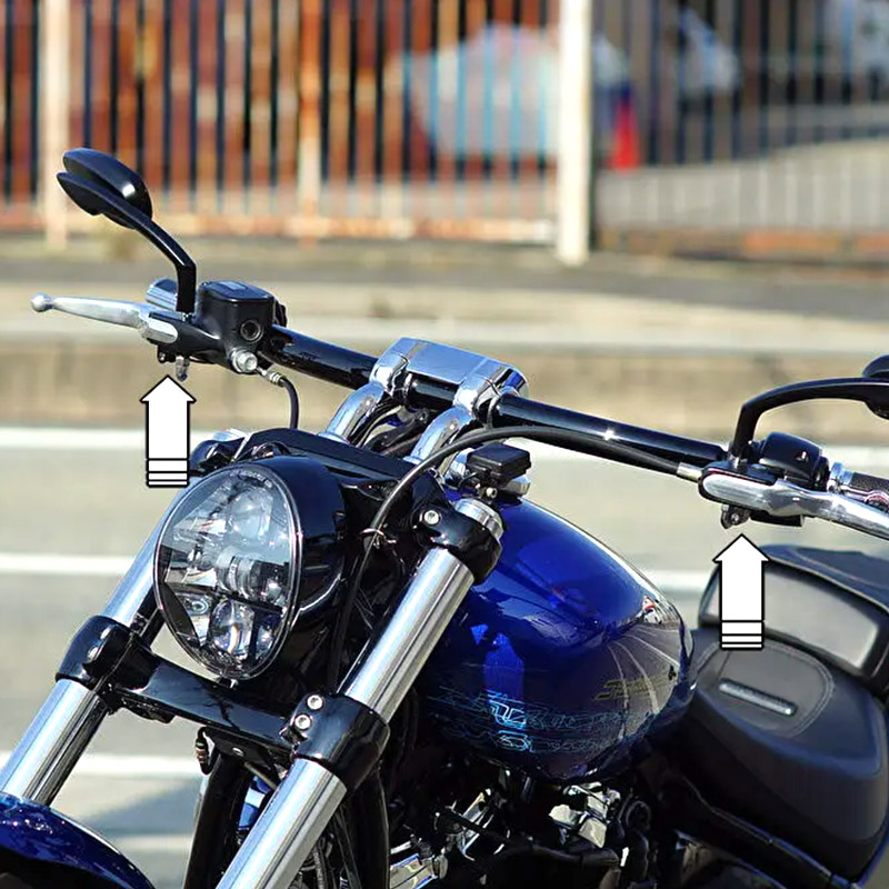 フロントウインカーステー ブラック (ケラーマン製アトー インテグラル用)