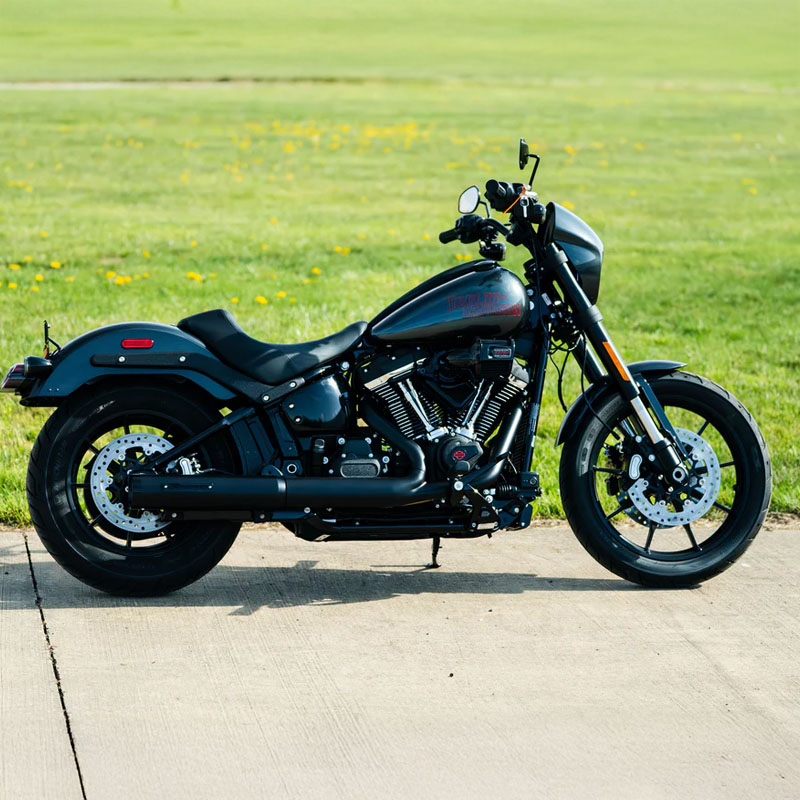 4インチ 2in1 スリップオンマフラー ブラック/ブラックエンド