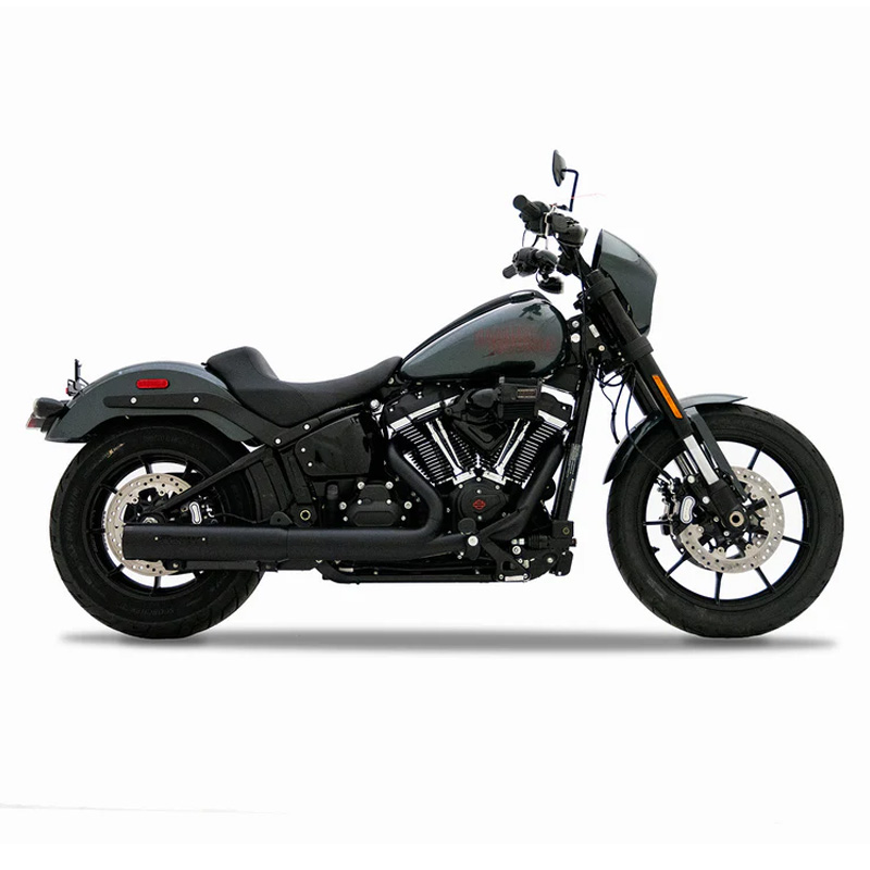 4インチ 2in1 スリップオンマフラー ブラック/ブラックエンド