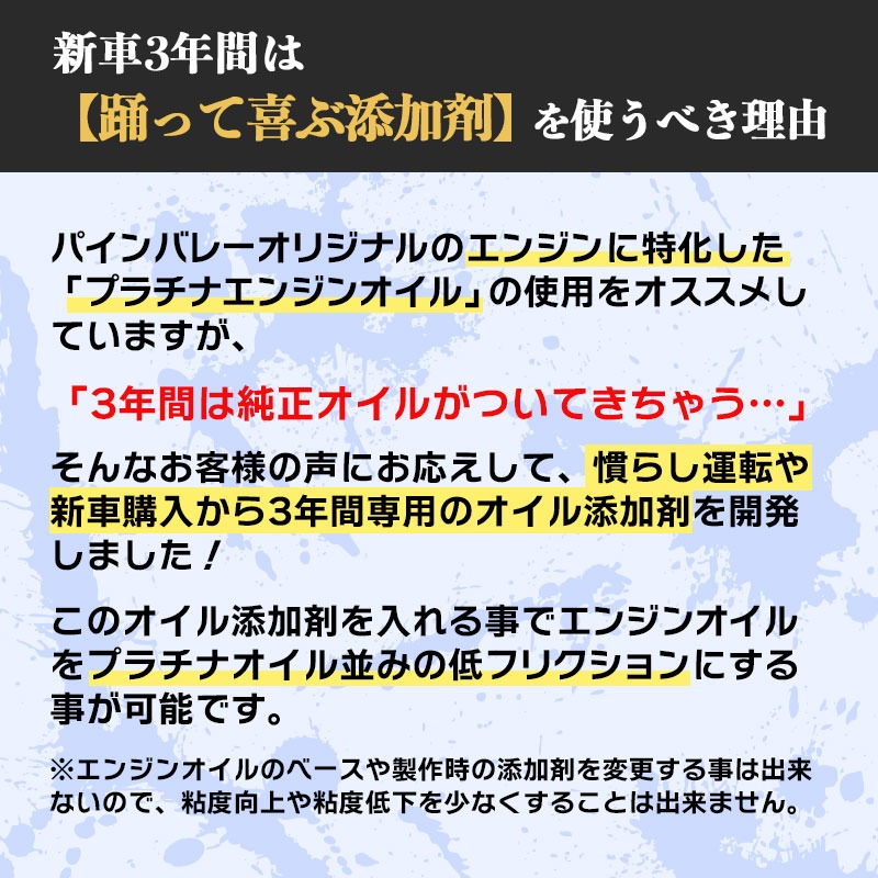 新車ハーレーが踊って喜ぶ添加剤
