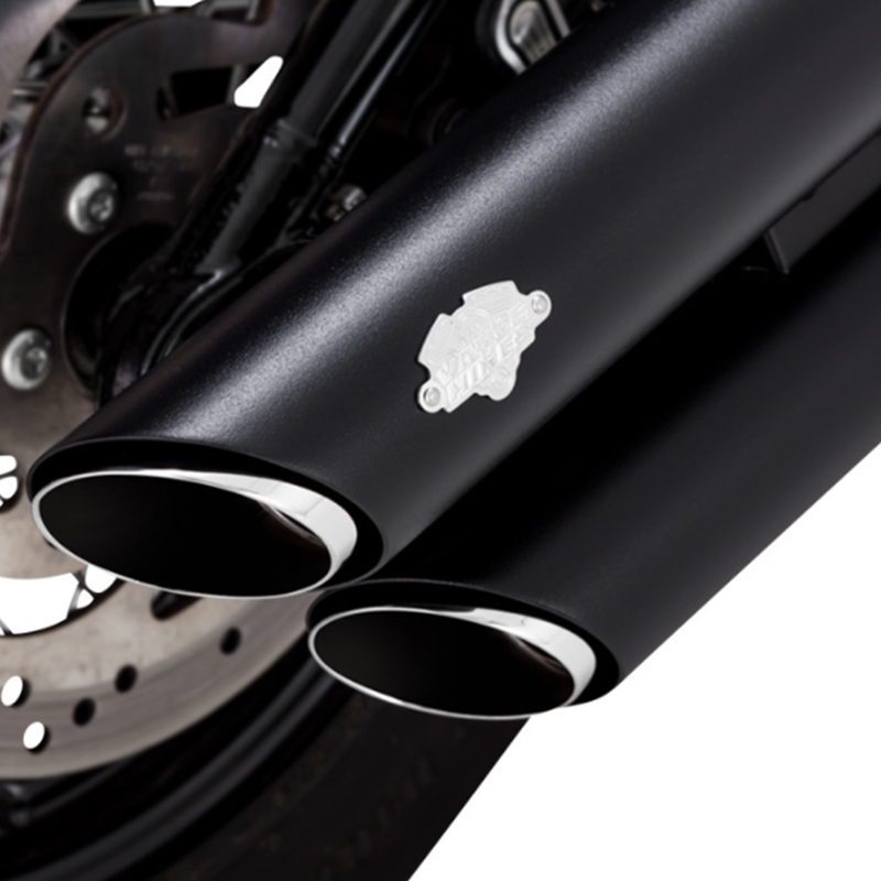 【PCX高性能触媒搭載】 ツインスラッシュ 3インチ スリップオン ブラック