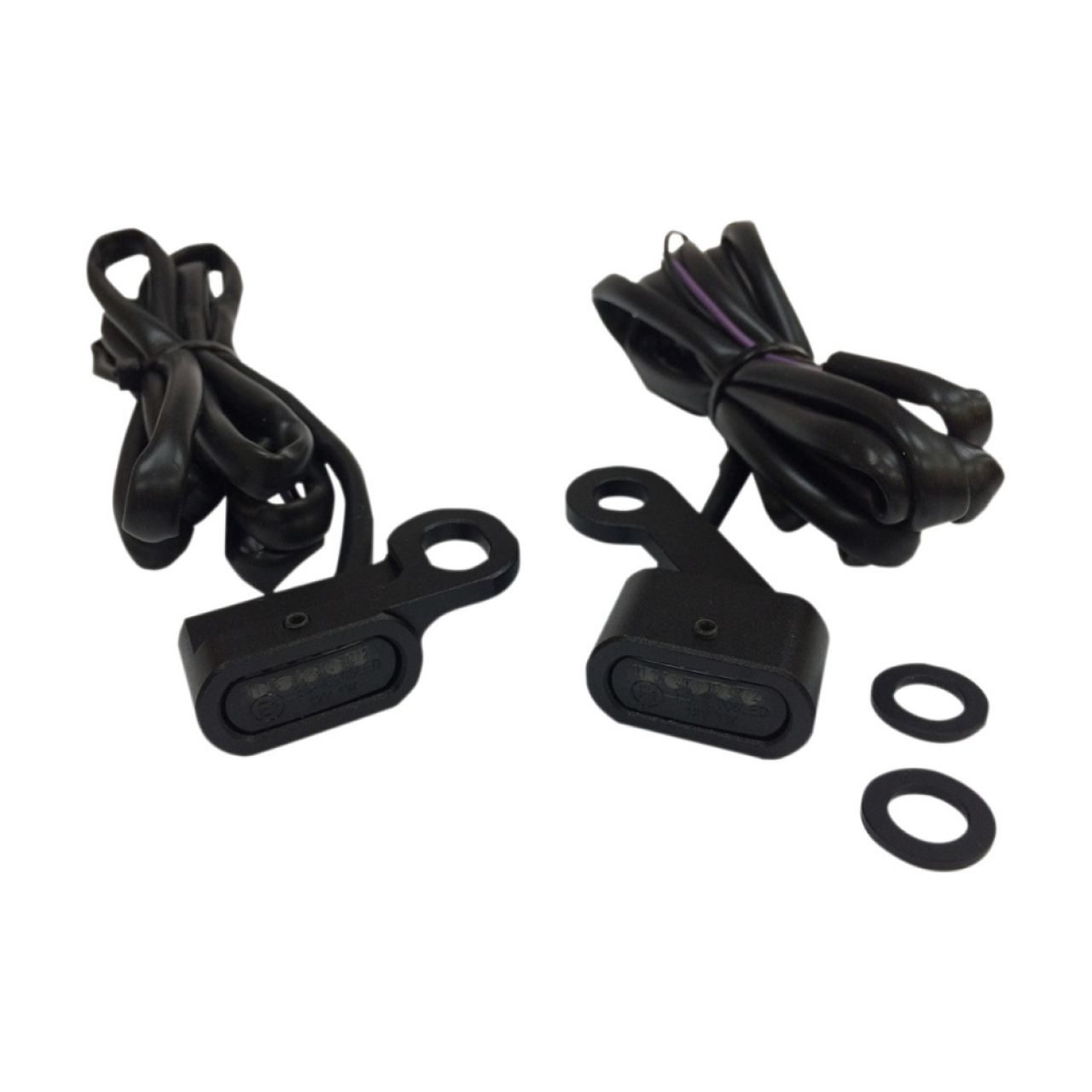 ミラーマウント LEDウインカー ブラック/スモークレンズ