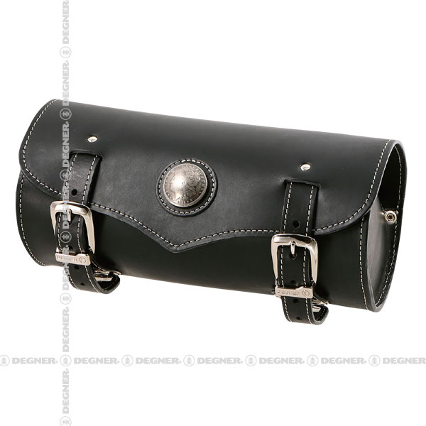 レザーツールバッグ コンチョ付き ブラック