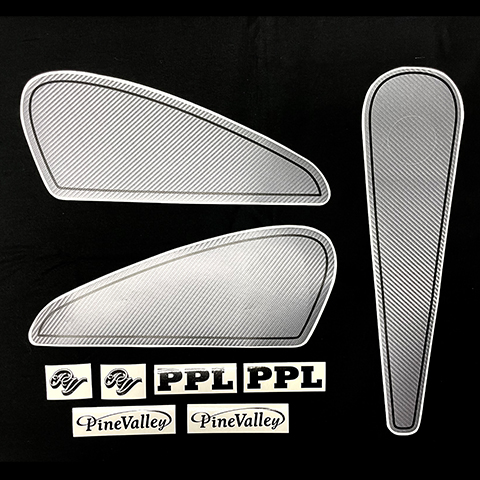 【12月限定セール】 タンクプロテクションフィルム 3P シルバー/カーボン柄