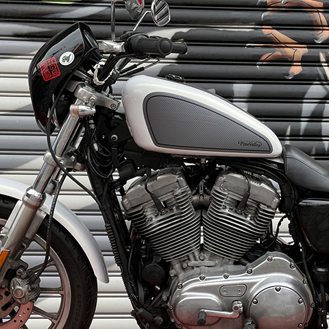 【12月限定セール】 タンクプロテクションフィルム 3P シルバー/カーボン柄