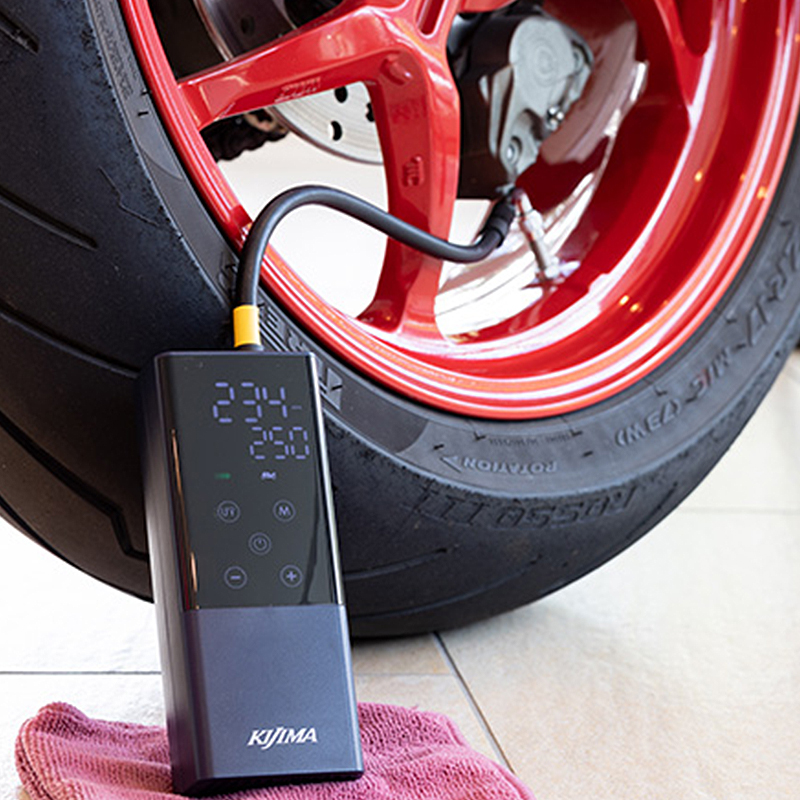 充電式 スマートエアポンプ JP02 （90°バルブ/30cmロングホース付属） 2000mAh/7.