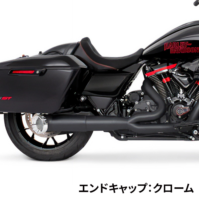 ターンアウト 2in1 フルエキゾーストマフラー ブラック/ストレート