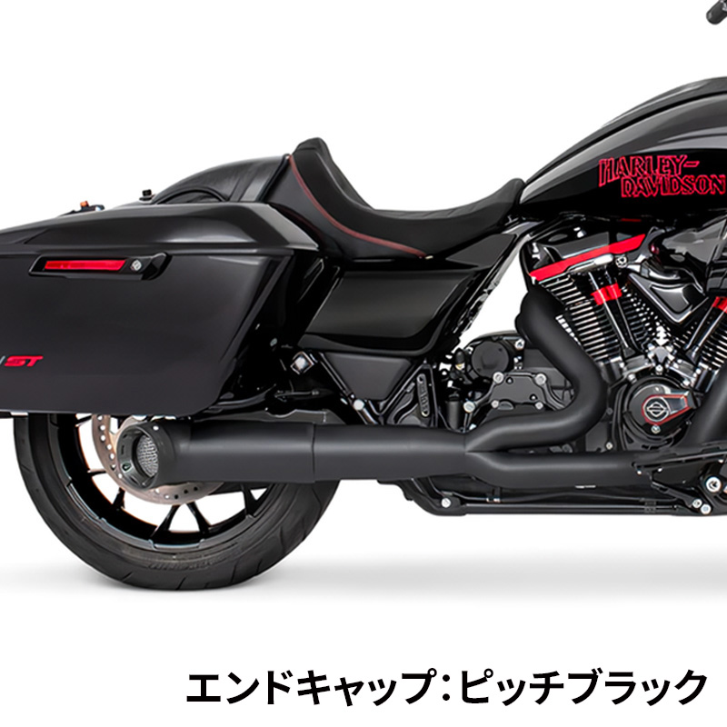 ターンアウト 2in1 フルエキゾーストマフラー ブラック/ストレート