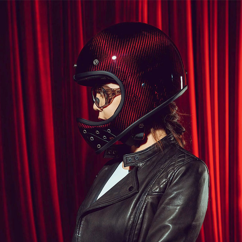 MOTOシリーズ フルフェイスヘルメット レッドカーボン