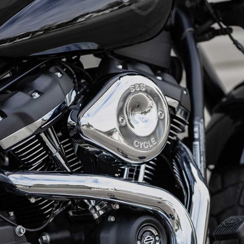 ステルスエアクリーナーキット ティアドロップカバー付き クローム