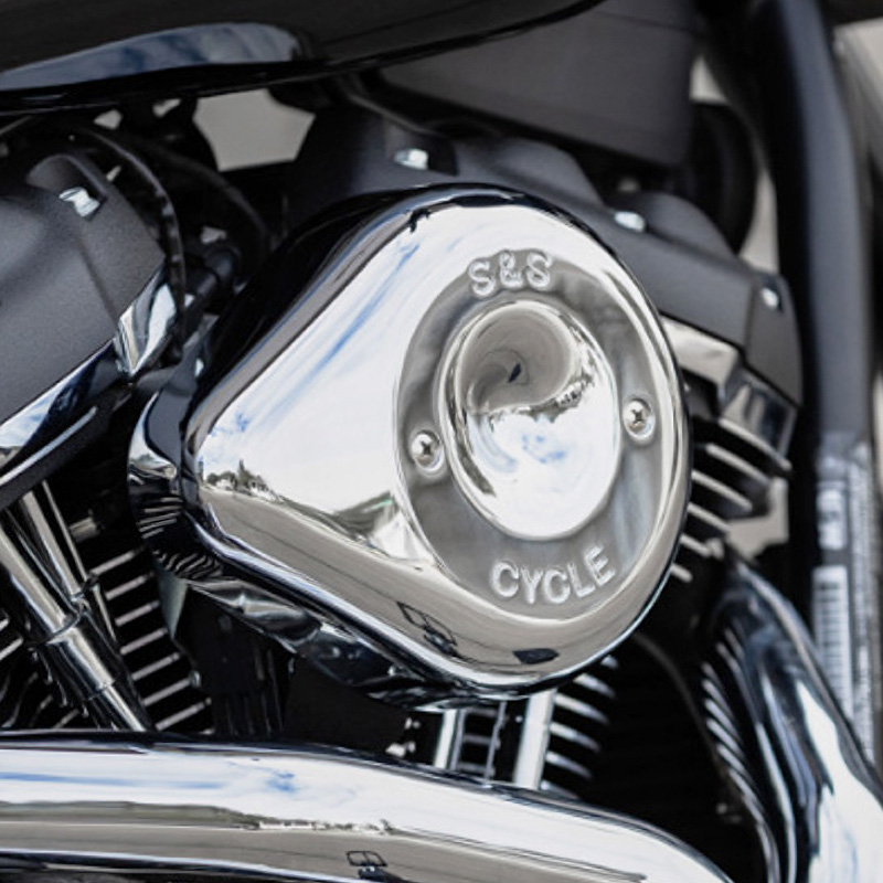 ステルスエアクリーナーキット ティアドロップカバー付き クローム