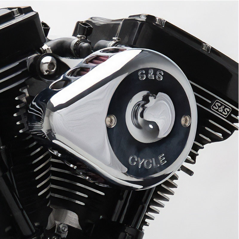 【クリスマスセール】ステルス エアクリーナーキット ミニティアドロップカバー付き クローム