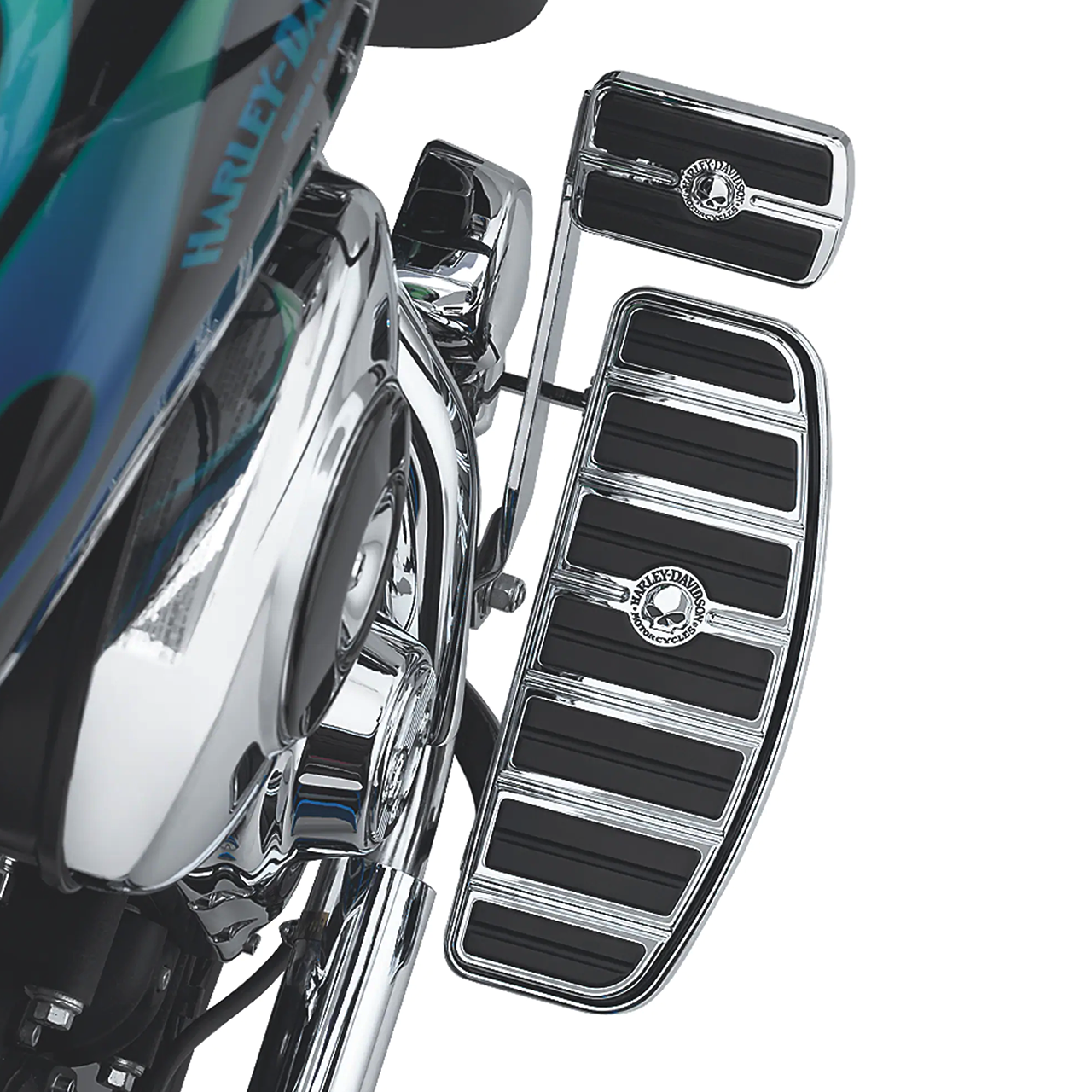 ウィリーG スカル ライダーフットボード クローム