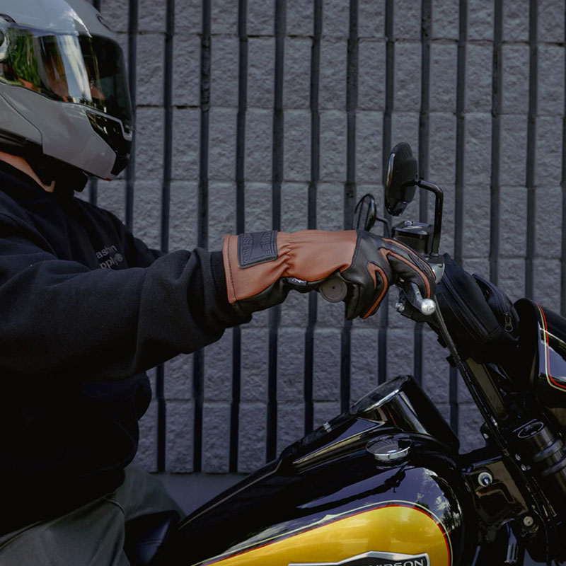 エース ローパー 防寒 レザーグローブ ブラック/ブラウン