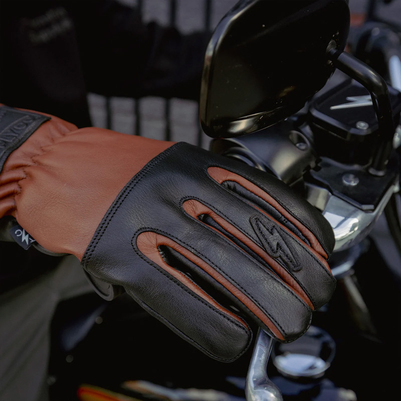 エース ローパー 防寒 レザーグローブ ブラック/ブラウン