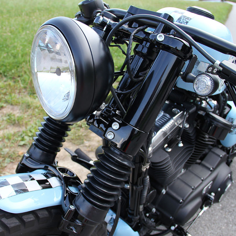 フォークカバーキット(アッパーフォークカバー、フォークブーツ、フォークキャップ) ブラック