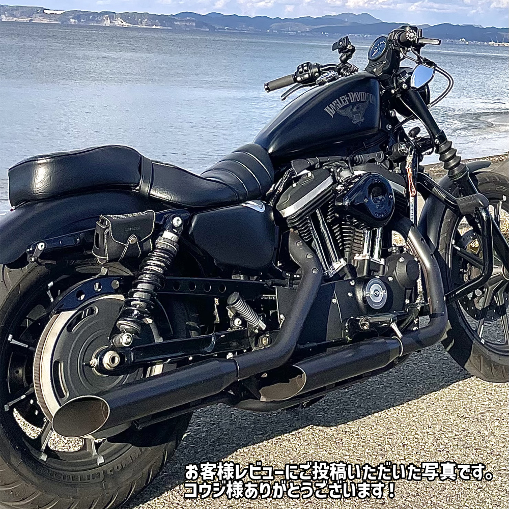 3インチ HP-PLUS スリップオンマフラー スラッシュカット ブラック