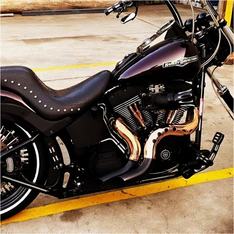 【クリスマスセール】カットバック フルエキゾースト ブラック/カッパー