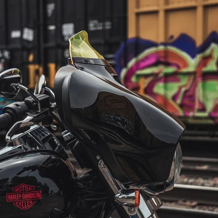 カラー フレア ウインドシールド 4インチ イエローアイス