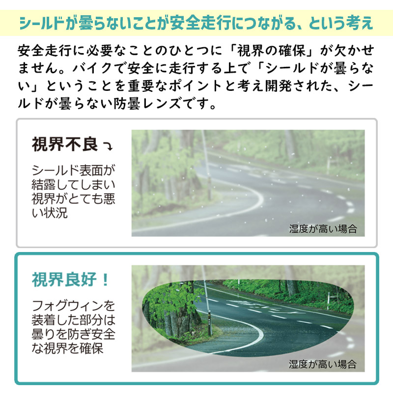 フォグウイン マックス A.P.R 汎用ラージ (F-13) 曇り止めレンズ WINS JAPAN(ウインズジャパン)