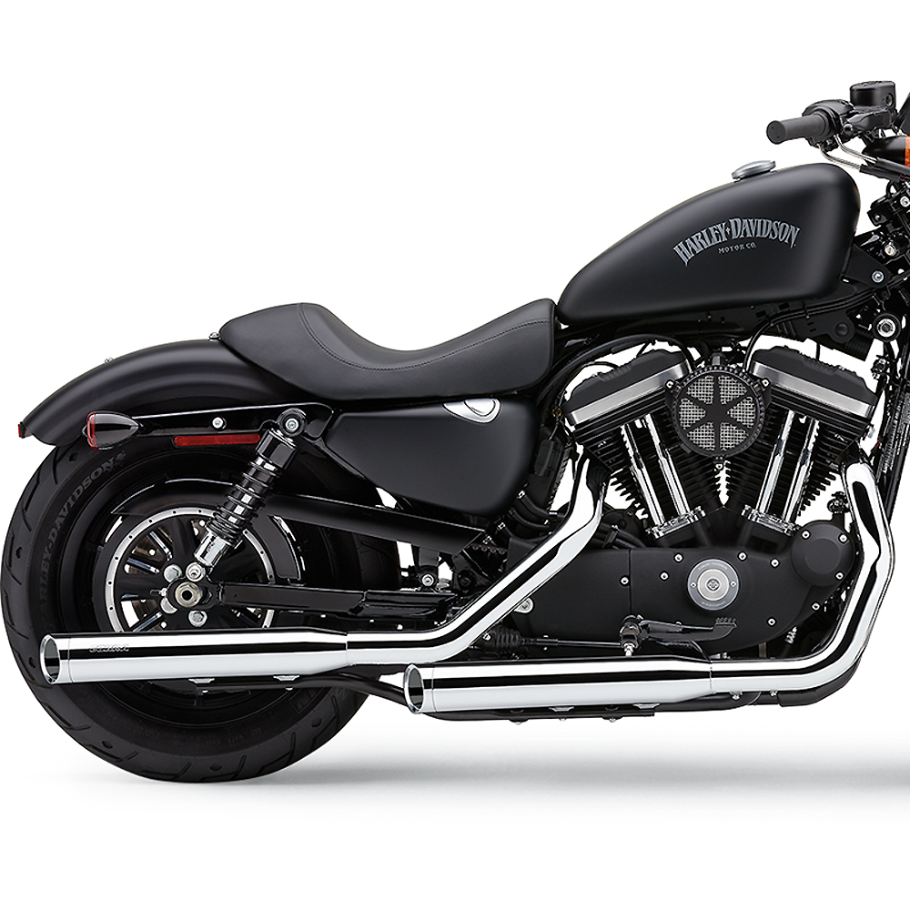 3インチスリップオンマフラー 可変エンドキャップ クローム