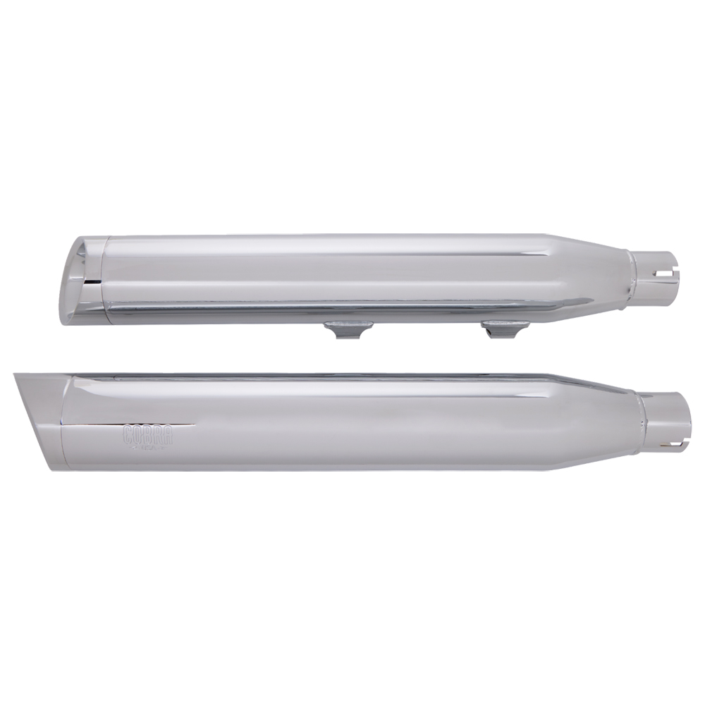 3インチスリップオンマフラー 可変エンドキャップ クローム