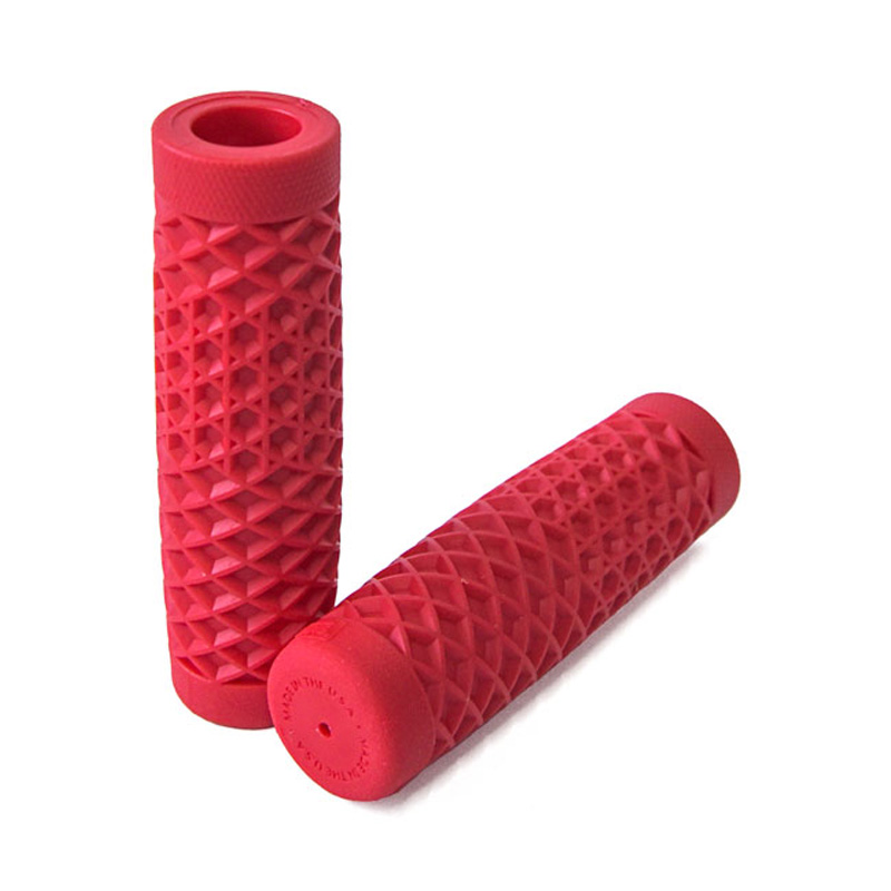 ヴァンズ×カルト ワッフルハンドルバー グリップセット レッド 1インチハンドル用 ODI