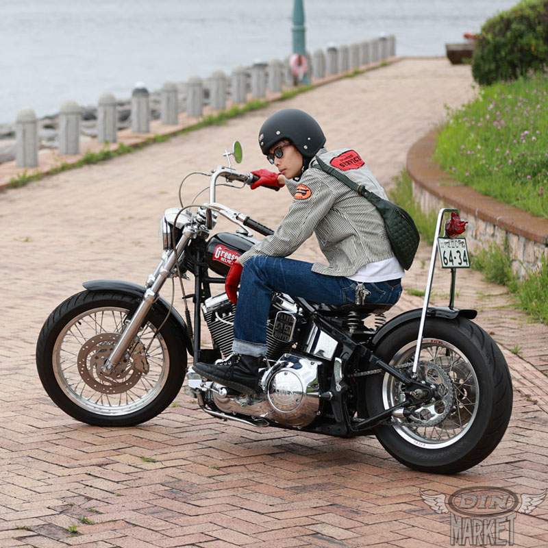 60'sプレーン ジェットヘルメット マットブラック (SG規格) GREASER