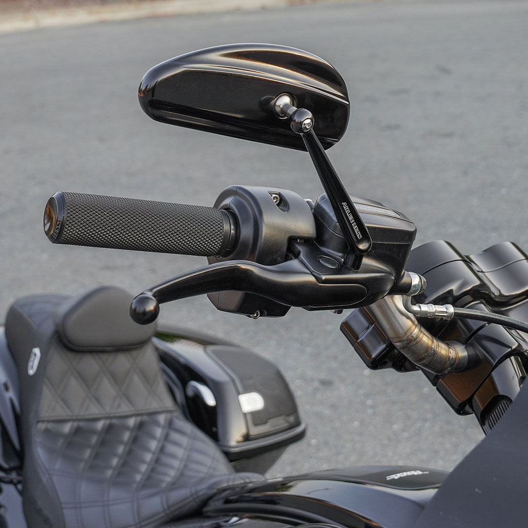 【クリスマスセール】ダウンドラフト フォージドミラー 【左右セット】 ブラック