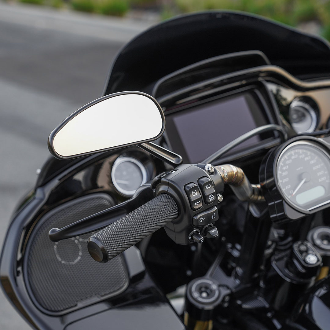 【クリスマスセール】ダウンドラフト フォージドミラー 【左右セット】 ブラック