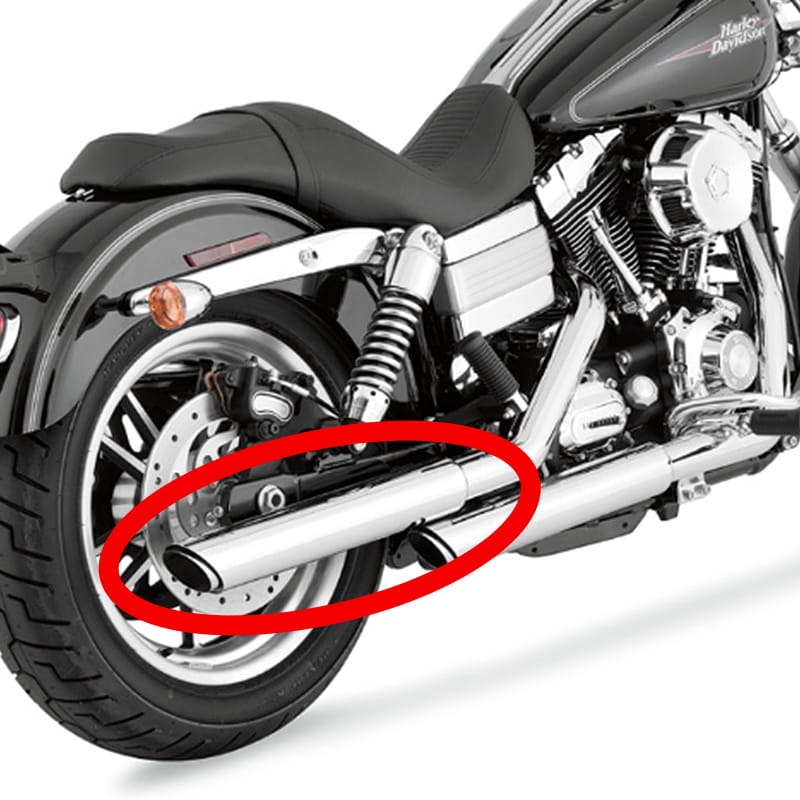 【12月限定セール】ヒートガード ダイナ ツインスラッシュ用 リアのみ クローム