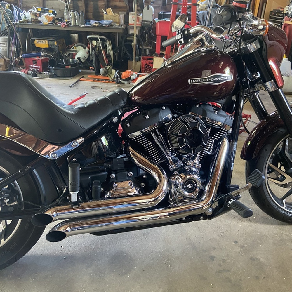 デクラレイション ターンアウト フルエキゾーストマフラー クローム