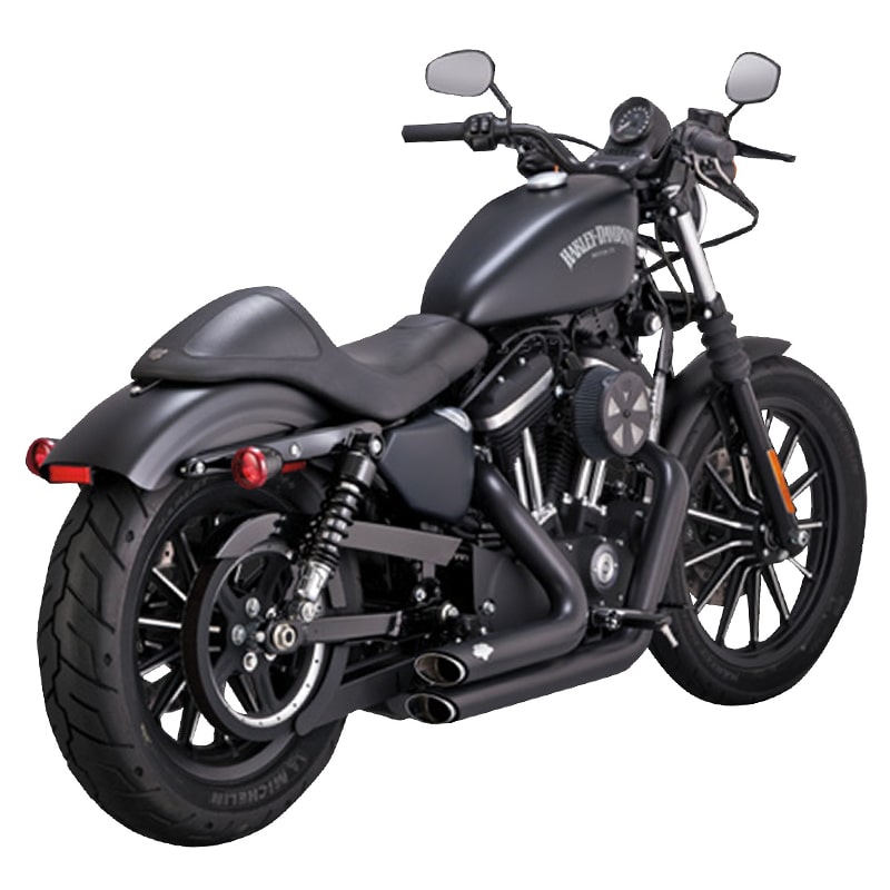 【クリスマスセール】【PCX高性能触媒搭載】 ショートショット スタッガード フルエキゾーストマフラー ブラック